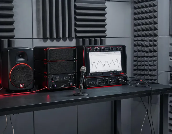 Electro-Voice audio innovation bench with loudspeaker DSP interface